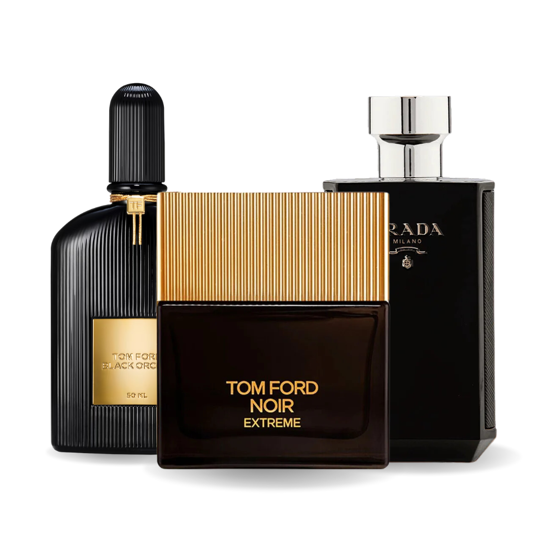 Combo de 3 perfumes BLACK ORCHID, NOIR EXTREME, PRADA INTENSE 100ml